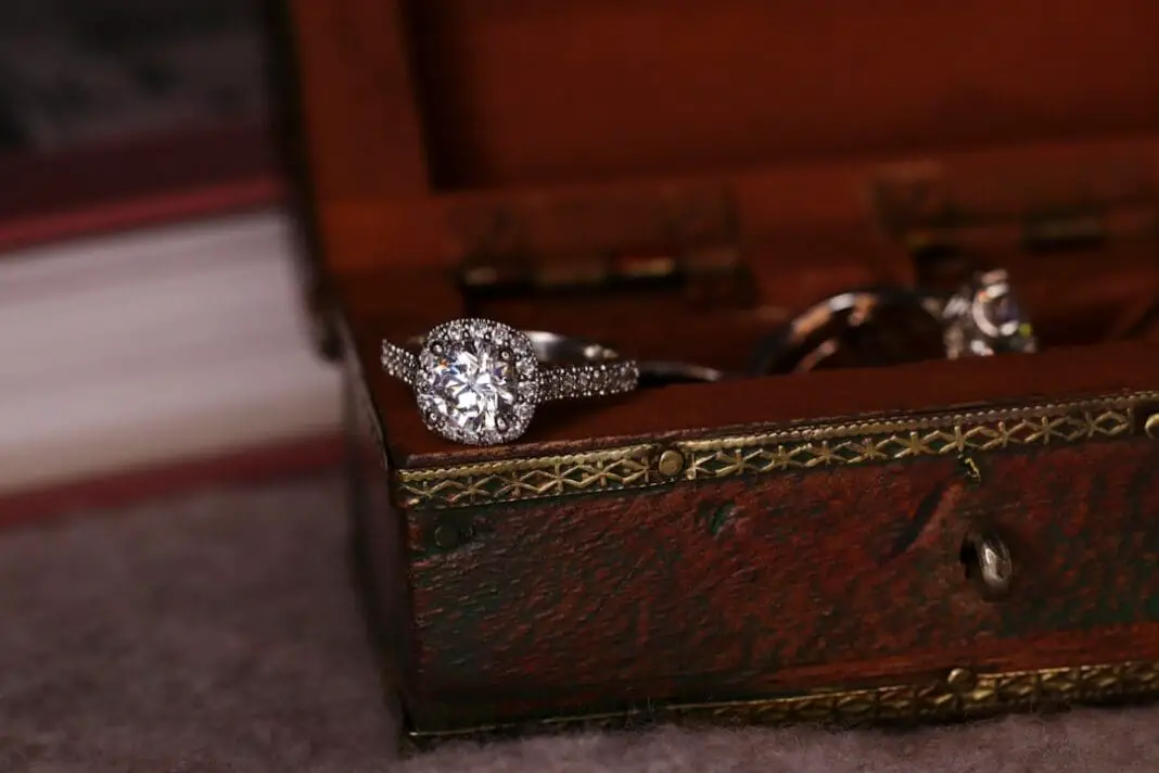 Enagement Ring in Treasure Chest
