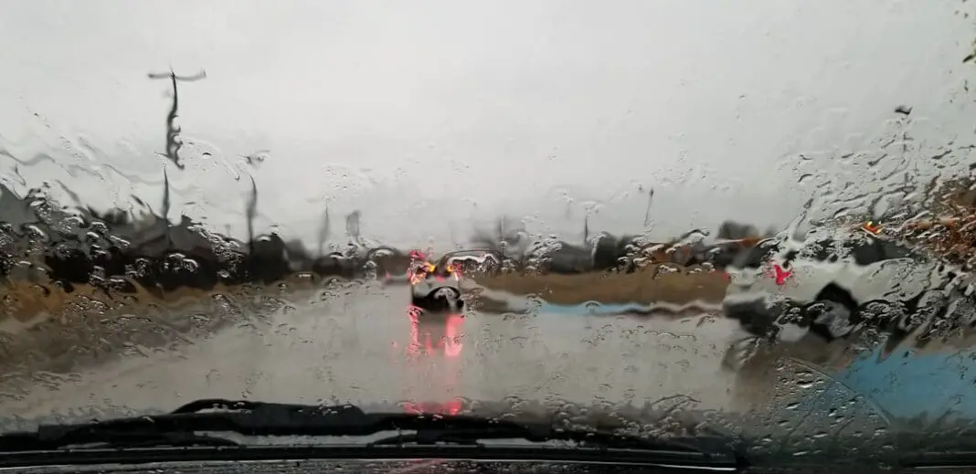 Waiting to pick up brother from school and the rain on the window looked perfect for a shot.