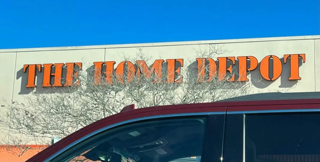 The Home Depot Sign.